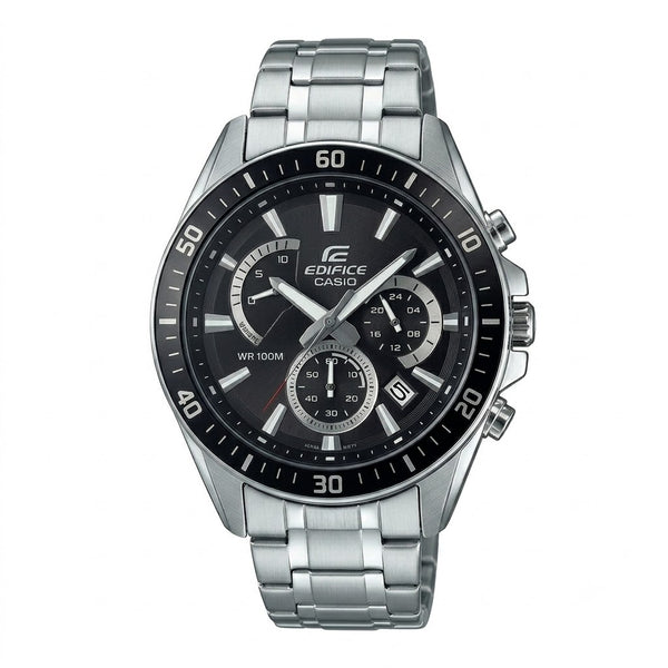 EFR-552D | RELOJ CASIO EDIFICE ORIGINAL ACERO PALTEADO AZUL NEGRO | EDI-OG-32, EDI-OG-33, EDI-OG-34