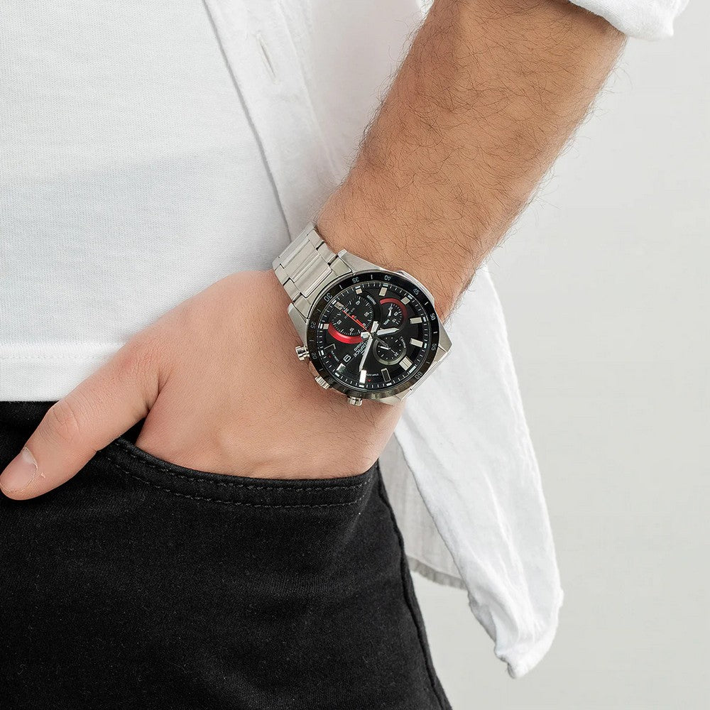 EFR-571 | RELOJ CASIO EDIFICE ORIGINAL ACERO AZUL ROJO PLATEADO NEGRO | EDI-OG-1, EDI-OG-35, EDI-OG-36, EDI-OG-37