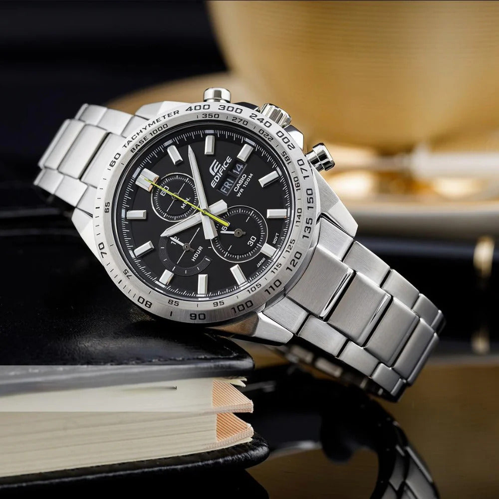 EFR-574D | RELOJ CASIO EDIFICE ORIGINAL ACERO PLATEADO BLANCO VERDE NEGRO | EDI-OG-38, EDI-OG-39, EDI-OG-40, EDI-OG-41