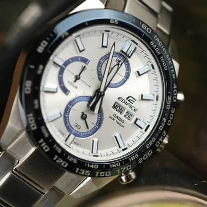 EFR-574D | RELOJ CASIO EDIFICE ORIGINAL ACERO PLATEADO BLANCO VERDE NEGRO | EDI-OG-38, EDI-OG-39, EDI-OG-40, EDI-OG-41
