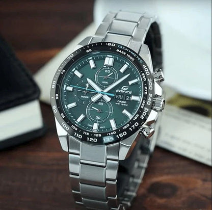EFR-574D | RELOJ CASIO EDIFICE ORIGINAL ACERO PLATEADO BLANCO VERDE NEGRO | EDI-OG-38, EDI-OG-39, EDI-OG-40, EDI-OG-41