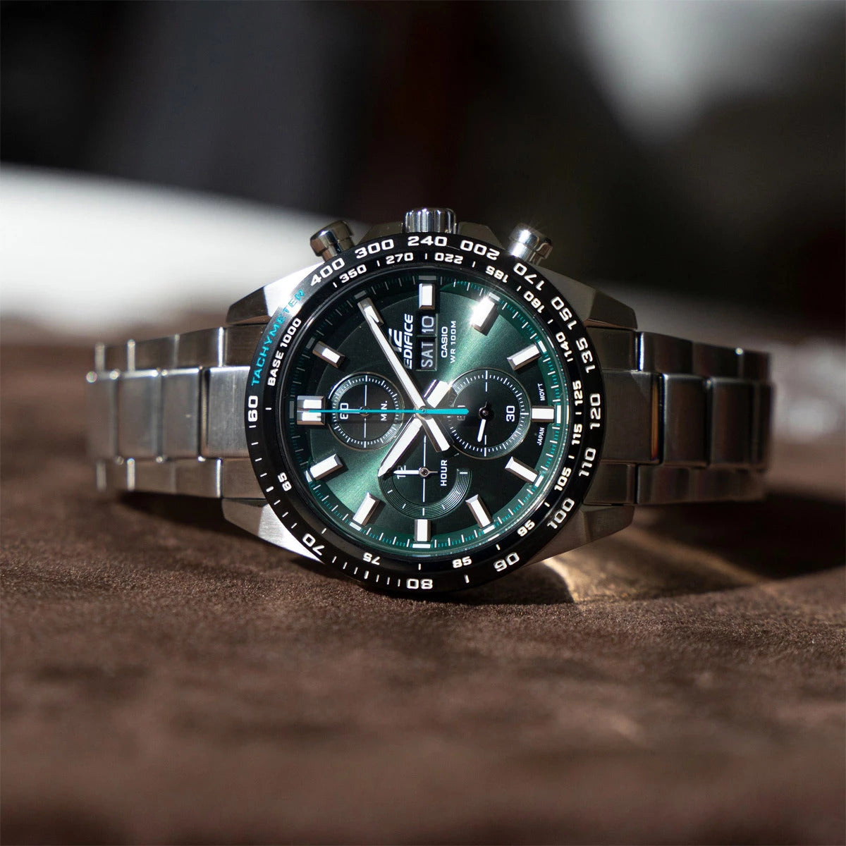 EFR-574D | RELOJ CASIO EDIFICE ORIGINAL ACERO PLATEADO BLANCO VERDE NEGRO | EDI-OG-38, EDI-OG-39, EDI-OG-40, EDI-OG-41