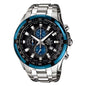 EF-539D | RELOJ CASIO EDIFICE ORIGINAL ACERO NEGRO AZUL | EDI-OG-17, EDI-OG-18