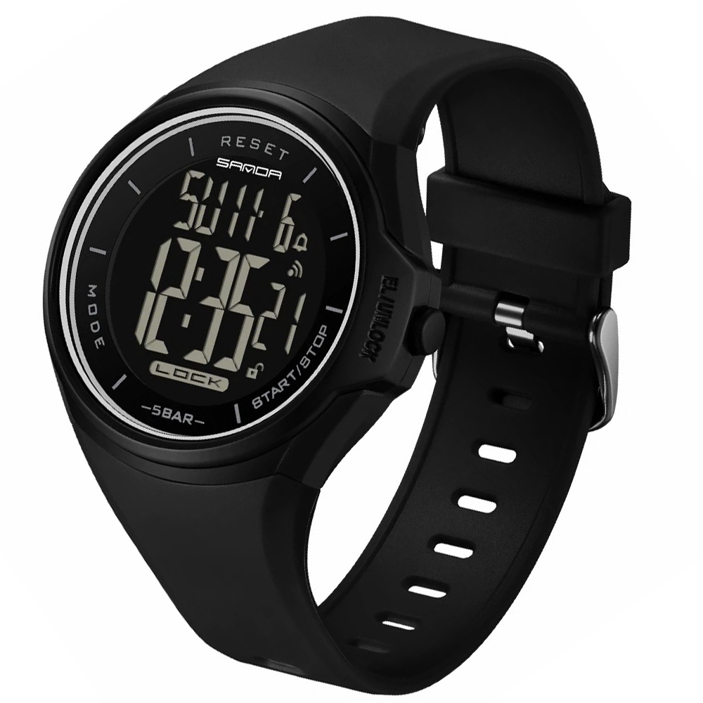 RELOJ SANDA ORIGINAL DEPORTIVO NEGRO Y VERDE 2131 | SAN-76 - SAN-77