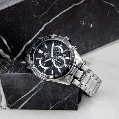 EFR-552D | RELOJ CASIO EDIFICE ORIGINAL ACERO PALTEADO AZUL NEGRO | EDI-OG-32, EDI-OG-33, EDI-OG-34