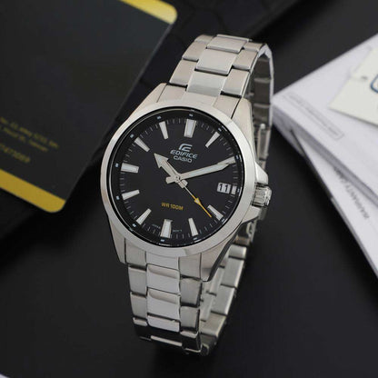 EFV-100 | RELOJ CASIO EDIFICE ORIGINAL ACERO NEGRO AZUL | EDI-OG-53, EDI-OG-54