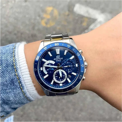 EFV-570 | RELOJ CASIO EDIFICE ORIGINAL ACERO NEGRO AZUL BLANCO | EDI-OG-61, EDI-OG-62, EDI-OG-63