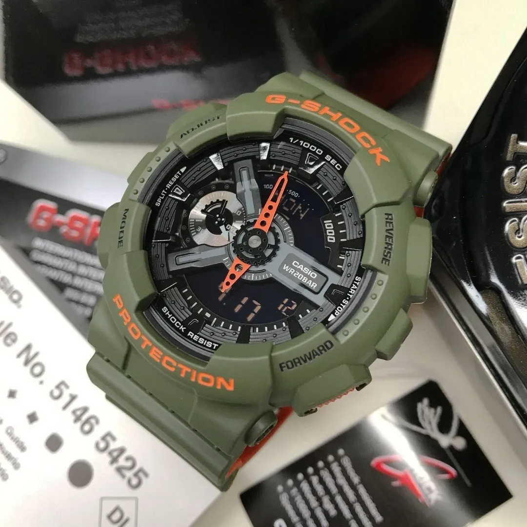 RELOJ G-SHOCK DEPORTIVO - CORREA DE RESINA | GA-110 TOP