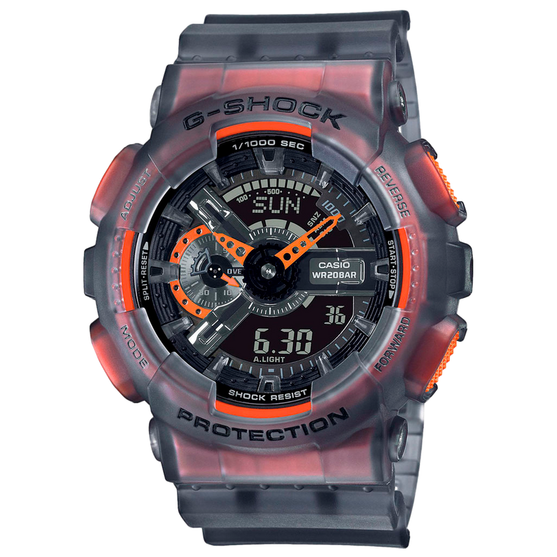RELOJ G-SHOCK DEPORTIVO NARANJA - VERDE NEON - NEGRO