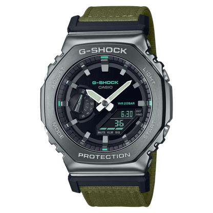 RELOJ G-SHOCK NEGRO - VERDE - BEIGE | G-S-307 | G-S-308 | G-S-327