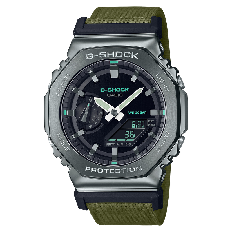 RELOJ G-SHOCK OAK UTILITY METAL BLACK, GREEN, CAMEL  | SKU: G-S-307 | SKU: G-S-308 | SKU: G-S-327