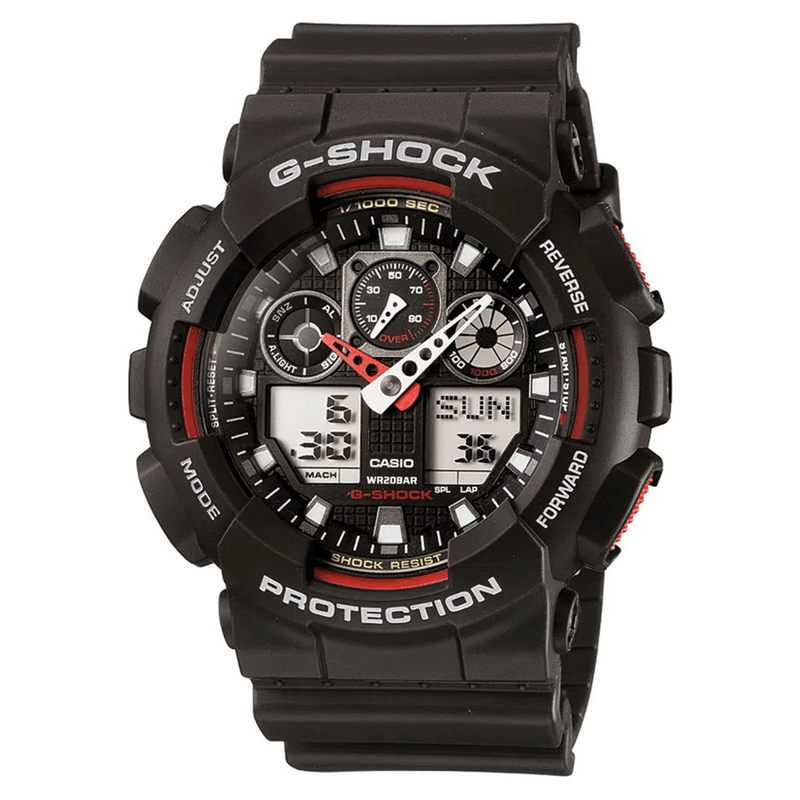 RELOJ G-SHOCK - GA-100 - DEPORTIVO CASUAL NEGRO | G-S-16 | G-S-147 | G-S-200