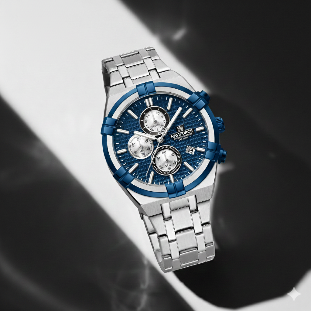 RELOJ NAVIFORCE ORIGINAL PLATEADO | NAV-165, NAV-166, NAV-167