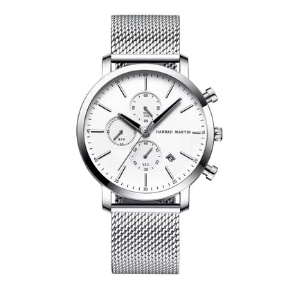 RELOJ ORIGINAL HANNAH MARTIN - CASUAL Y ELEGANTE - PLATEADO | HAN - 102