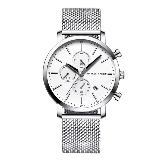 RELOJ ORIGINAL HANNAH MARTIN - CASUAL Y ELEGANTE - PLATEADO | HAN - 102