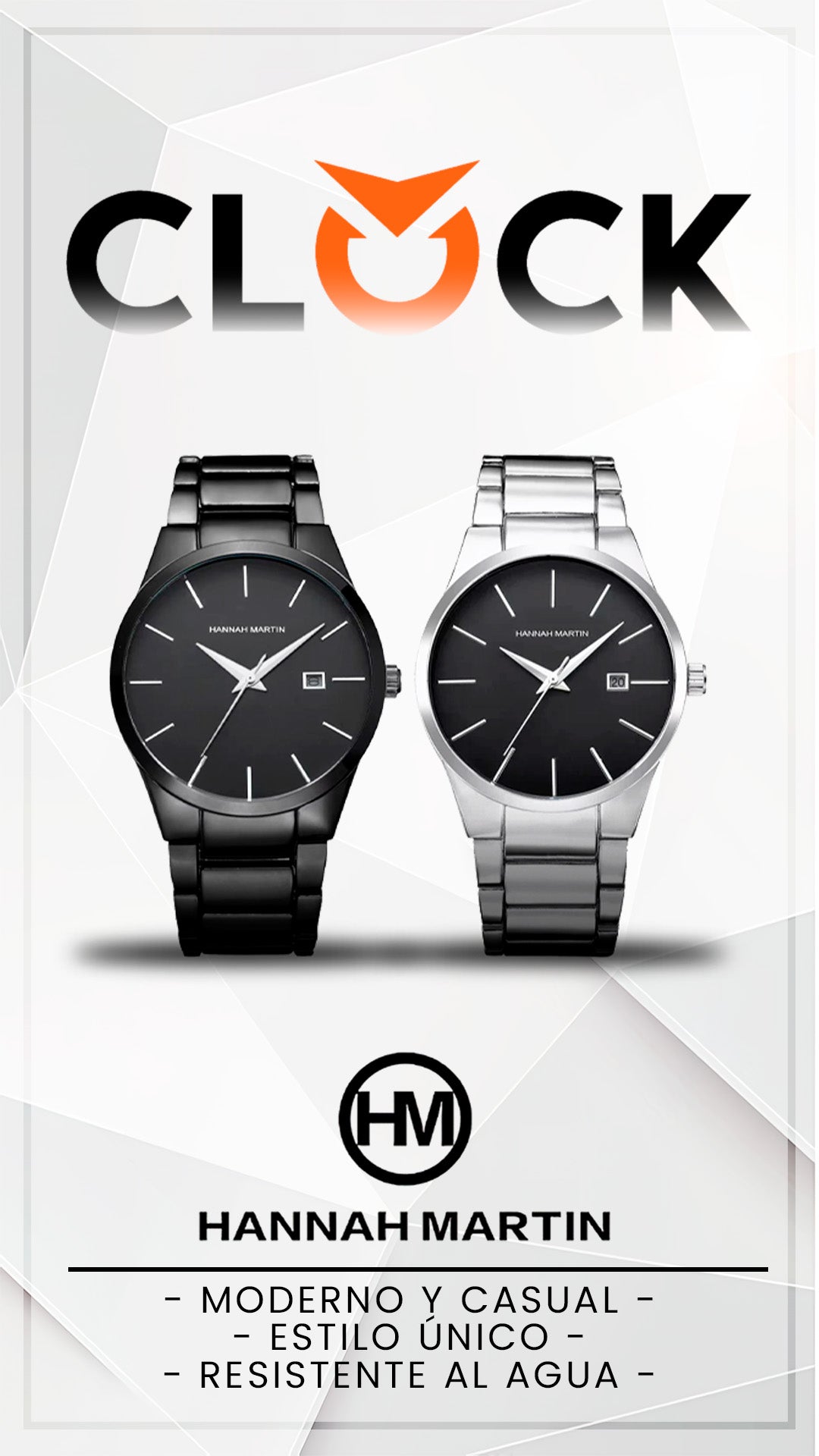 RELOJ HANNAH MARTIN ORIGINAL ELEGANTE | HAN-103, HAN-104