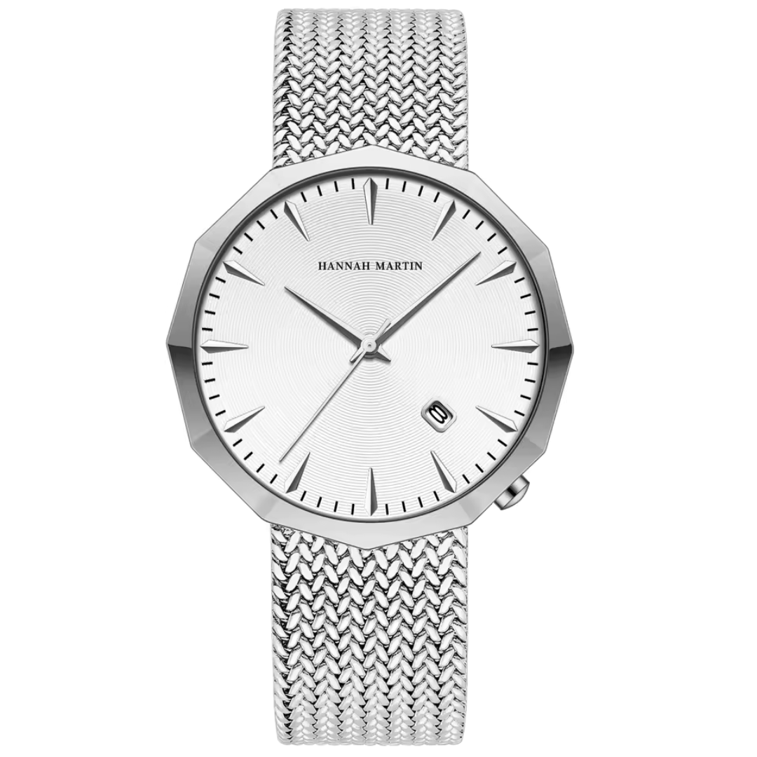 RELOJ HANNAH MARTIN ORIGINAL ELEGANTE NEGRO, PLATEADO Y DORADO HM-1541 | HAN-110, HAN-111, HAN-112, HAN-113