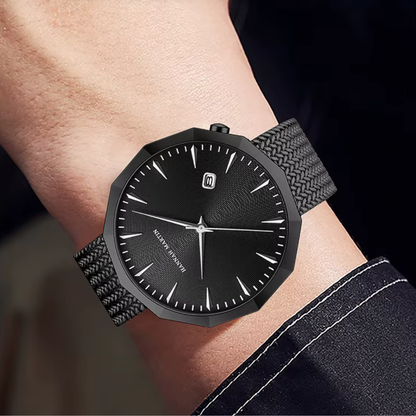 RELOJ HANNAH MARTIN ORIGINAL ELEGANTE NEGRO, PLATEADO Y DORADO HM-1541 | HAN-110, HAN-111, HAN-112, HAN-113