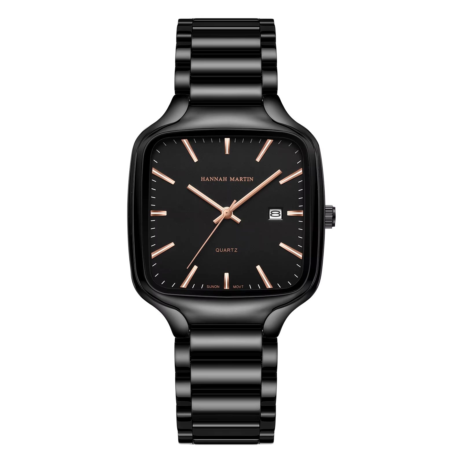 RELOJ ORIGINAL HANNAH MARTIN ELEGANTE Y CASUAL - NEGRO | HAN-114
