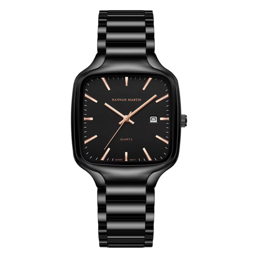 RELOJ ORIGINAL HANNAH MARTIN ELEGANTE Y CASUAL - NEGRO | HAN-114