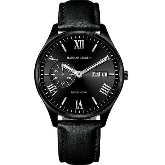 RELOJ ORIGINAL HANNAH MARTIN HM-1233  ELEGANTE Y CASUAL NEGRO | HAN-121