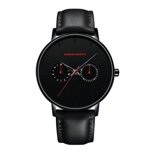 RELOJ ORIGINAL HANNAH MARTIN ELEGANTE Y CASUAL NEGRO | HAN-139