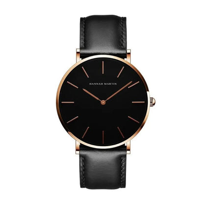 RELOJ ORGINAL HANNAH MARTIN - ELEGANTE Y CASUAL NEGRO | HAN-147