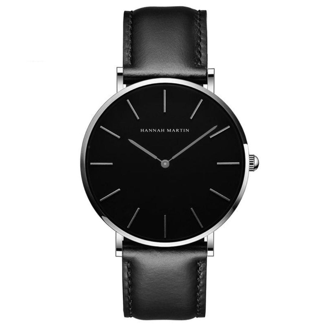 RELOJ ORGINAL HANNAH MARTIN - ELEGANTE Y CASUAL NEGRO | HAN-148