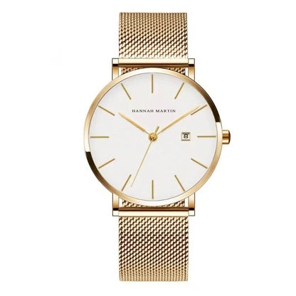 RELOJ ORIGINAL HANNAH MARTIN ELEGANTE Y CASUAL - DORADO | HAN-150