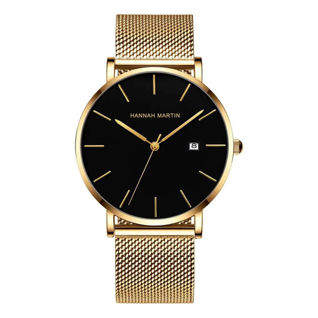 RELOJ ORIGINAL HANNAH MARTIN ELEGANTE Y CASUAL - DORADO | HAN-151