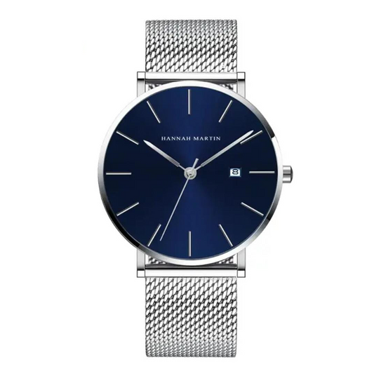 RELOJ ORIGINAL HANNAH MARTIN ELEGANTE Y CASUAL - PLATEADO | HAN-152