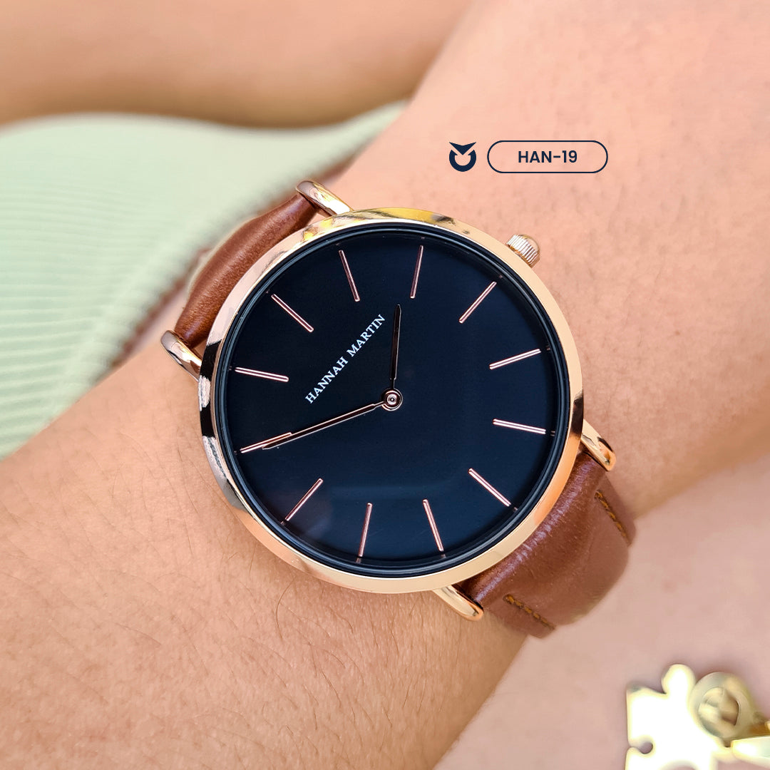 RELOJ ORIGINAL HANNAH MARTIN - ELEGANTE Y CASUAL - PLATEADO | HAN-17, HAN-18, HAN-19, HAN-20