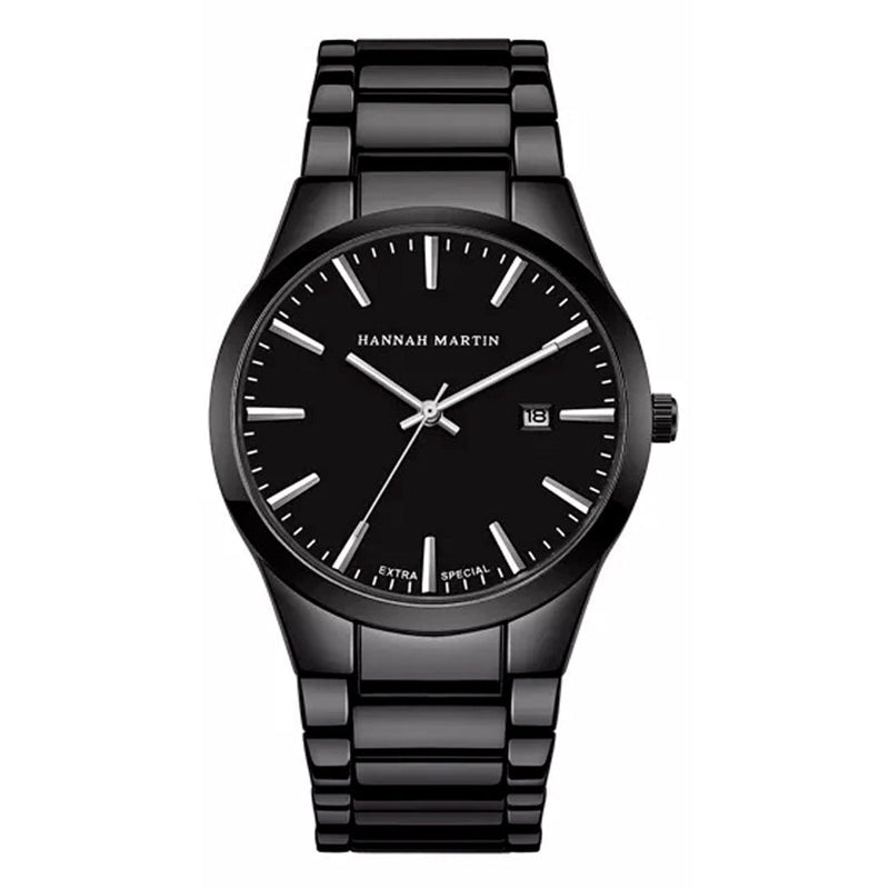 RELOJES HANNAH MARTIN ACERO PLATA Y NEGRO| SKU: HAN-26 | HAN-48 | HAN-50 | HAN-52