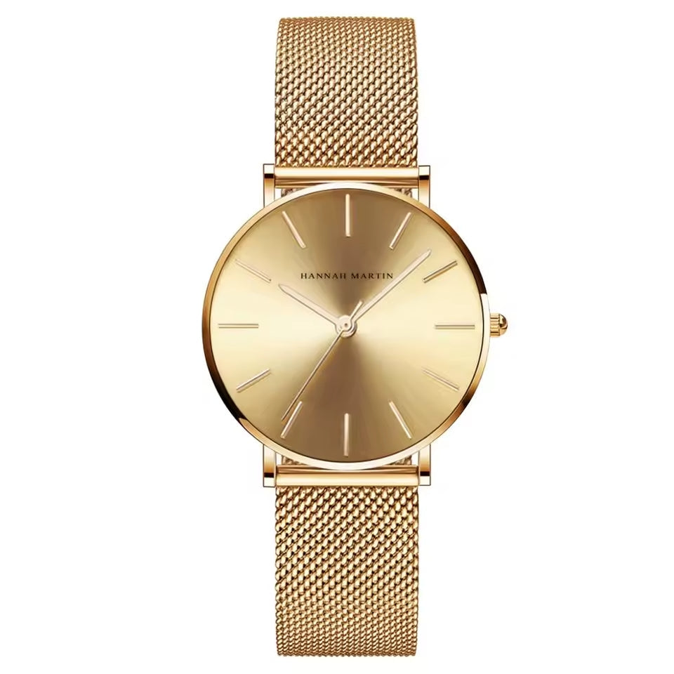 RELOJ HANNAH MARTIN ORIGINAL ELEGANTE DORADO | HAN-88