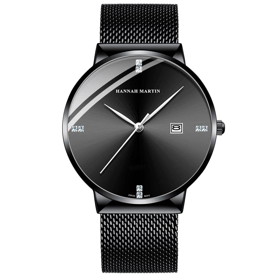 RELOJ ORIGINAL HANNAH MARTIN - ELEGANTE Y CASUAL - NEGRO | HAN-89