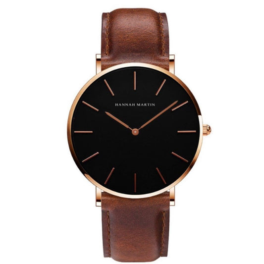 RELOJ ORGINAL HANNAH MARTIN - ELEGANTE Y CASUAL NEGRO | HAN-98