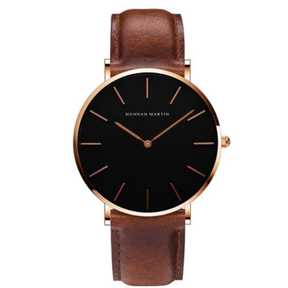 RELOJ PARA PAREJA: "CLASSIC LEATHER" | SKU: HAN-98 / HAN-19