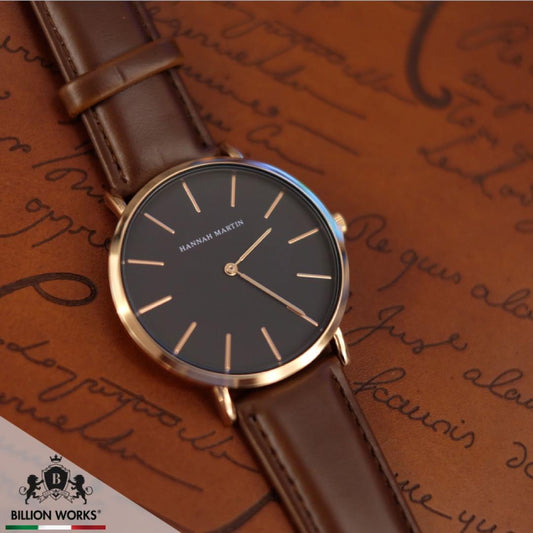RELOJ ORGINAL HANNAH MARTIN - ELEGANTE Y CASUAL NEGRO | HAN-98