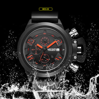 RELOJ MEGIR 2002 ORIGINAL NEGRO ESTILO DINÁMICO | MEG-29