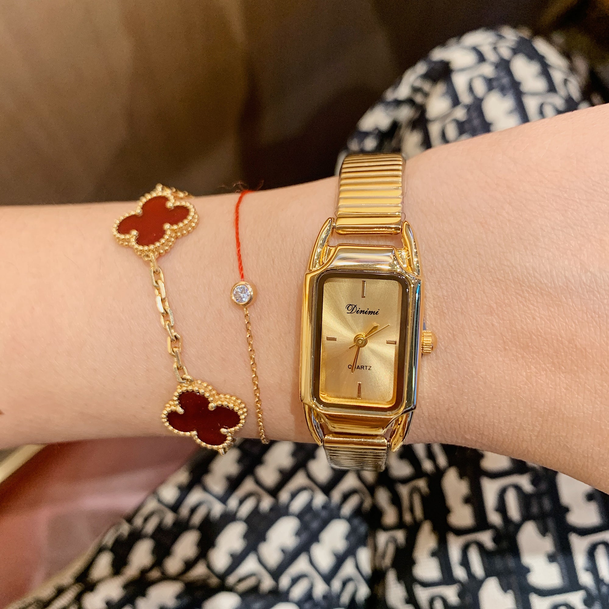 RELOJ DINIMI ORIGINAL 77105 PLATEADO DORADO ROSADO | DIN-22, DIN-23, DIN-24