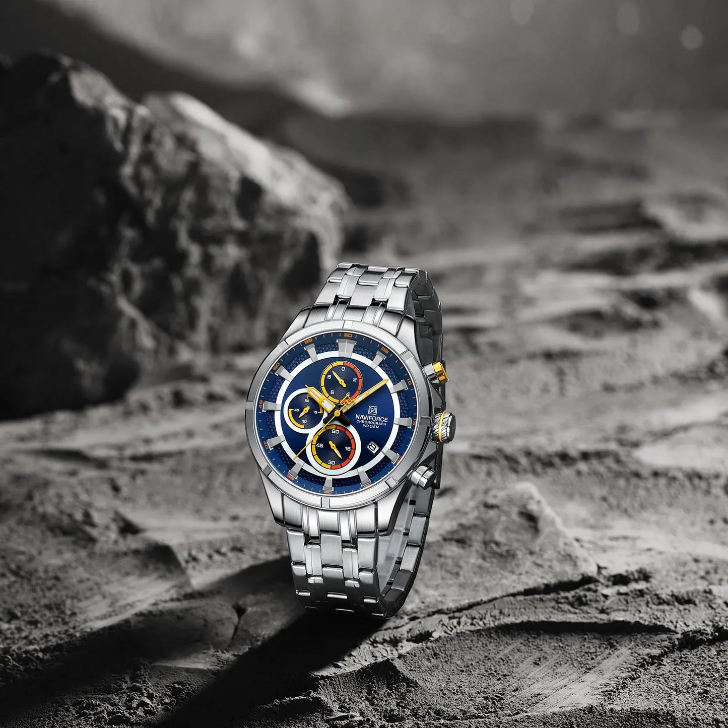 RELOJ NAVIFORCE ACERO NEGRO, PLATEADO | SKU: NAV-97