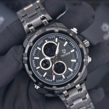 RELOJ TEMEIS ORIGINAL 3202 | 8117  PLATEADO NEGRO DORADO CASUAL | TEM-11, TEM-12, TEM-13, TEM-14, TEM-15, TEM-16