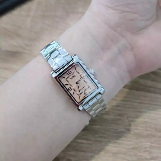 RELOJES CASIO ORIGINAL LTP-1234DD-4ADF PLATEADO | CAS-182