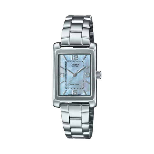 RELOJES CASIO ORIGINAL LTP-1234DS-2ADF PLATEADO | CAS-185