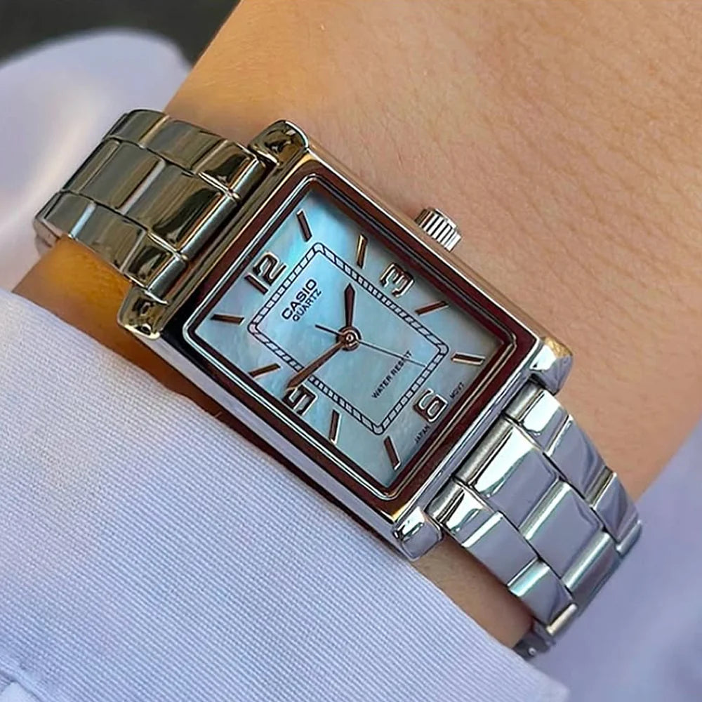 RELOJES CASIO ORIGINAL LTP-1234DS-2ADF PLATEADO | CAS-185