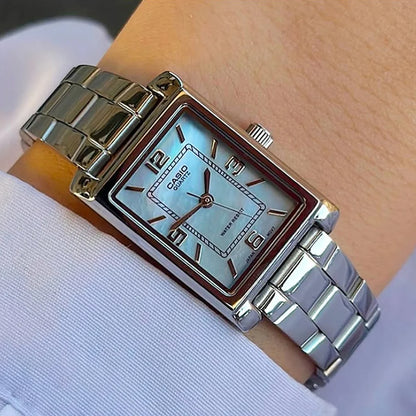 RELOJES CASIO ORIGINAL LTP-1234DS-2ADF PLATEADO | CAS-185