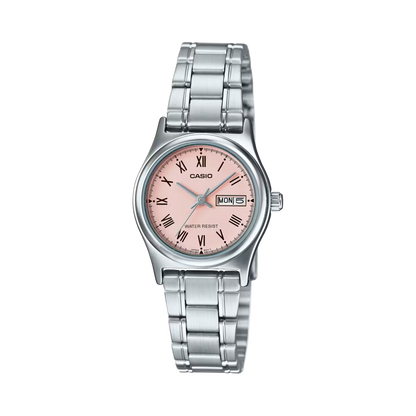 RELOJES CASIO ORIGINAL LTP-V006D-4BUDF PLATEADO | CAS-159