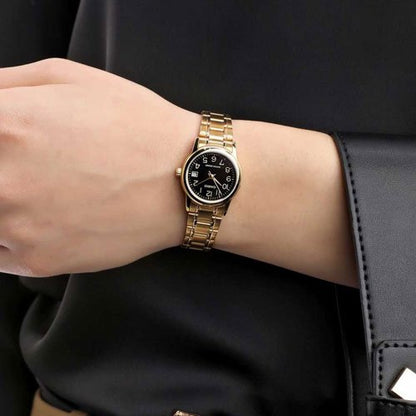 RELOJES CASIO DE ACERO PARA PAREJA DE COLOR DORADO | CAS-19, CAS-205