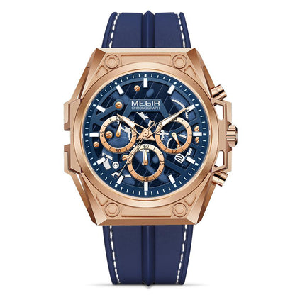RELOJ MEGIR ORIGINAL AZUL  4220 | SKU: MEG-38