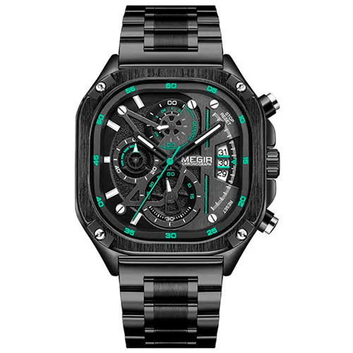 RELOJ MEGIR ORIGINAL - ELEGANTE NEGRO |  SKU: MEG-50